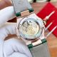 Copy Patek Philippe Nautilus 5711 Rose Gold Case Grey Dial Green Diamond Watch (8)_th.jpg